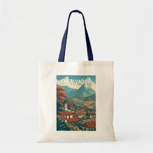 Bolsa Tote Ilustração de viagem vintage de El Salvador