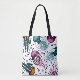 Bolsa Tote Ilustração desenhada à mão. Um padrão perfeito. Di