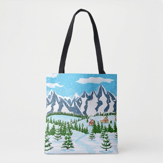 Bolsa Tote Ilustração digital com a inscrição café t (Frente)