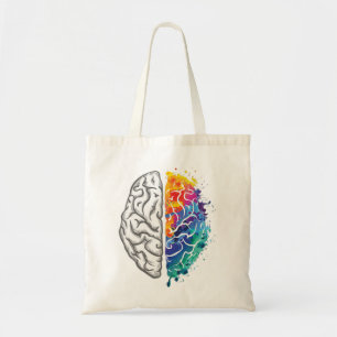 Bolsa Tote ilustração do cérebro humano
