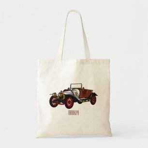 Bolsa Tote Ilustração do desenho animado Classic car 1920