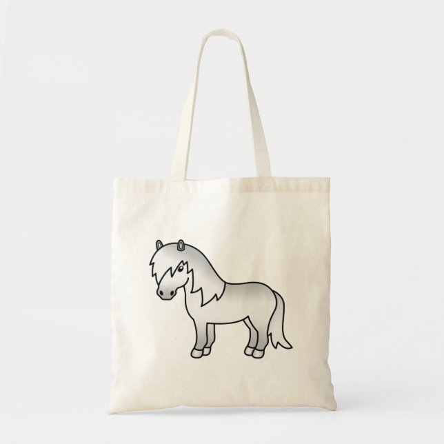 Bolsa Tote Ilustração do desenho animado da cinza Shetland Po (Frente)
