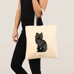 Bolsa Tote Ilustração do desenho de animação de gatos persa a