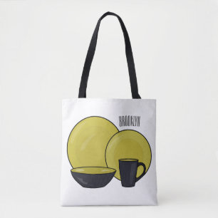 Bolsa Tote ilustração do desenho de desenho de tabela