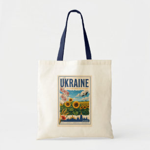 Bolsa Tote Ilustração do Domo Dourado do Girassol da Ucrânia 