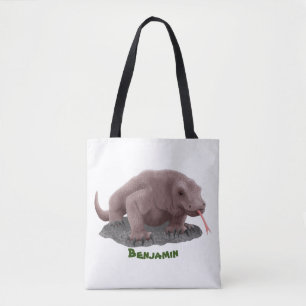 Bolsa Tote Ilustração do dragão Komodo