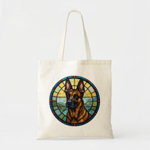 Bolsa Tote Ilustração do Estilo de Vidro Mantejado Belga Mali