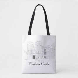 Bolsa Tote Ilustração do Landmark Icônico do Castelo de Winds