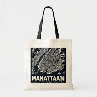 Bolsa Tote Ilustração do Mapa de Manhattan