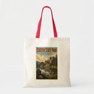 Bolsa Tote Ilustração do Parque Estadual de Custer Dakota do