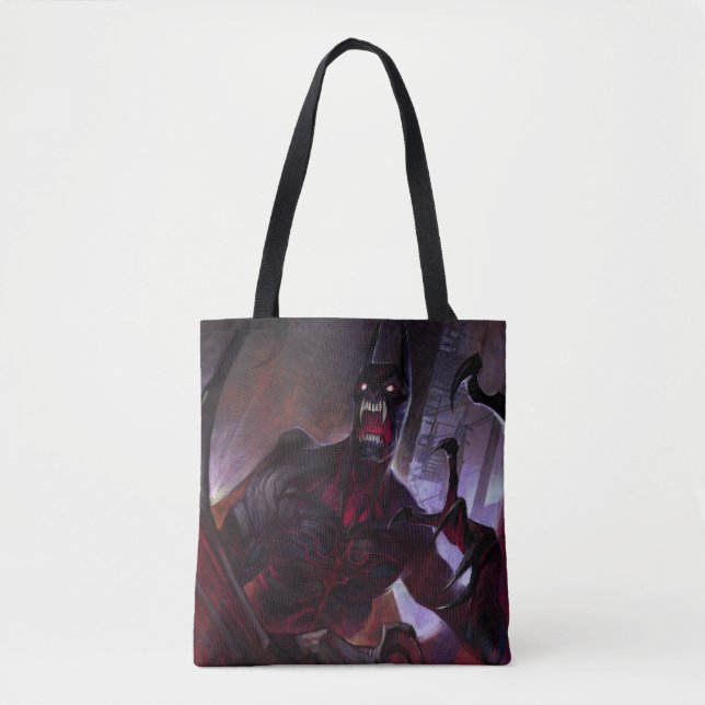 Bolsa Tote Ilustração do Vampiro Batman de Crise Infinita (Frente)