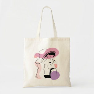 Bolsa Tote Ilustração estética da mulher - Saco de Tote