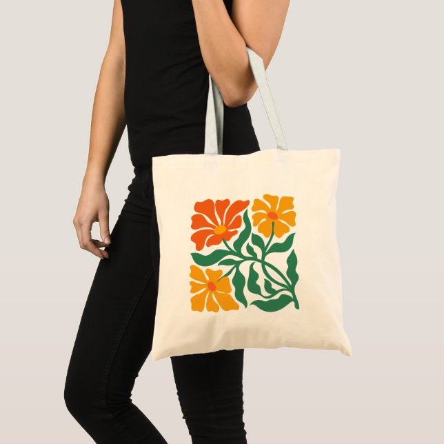 Bolsa Tote Ilustração Floral (Frente (produto))