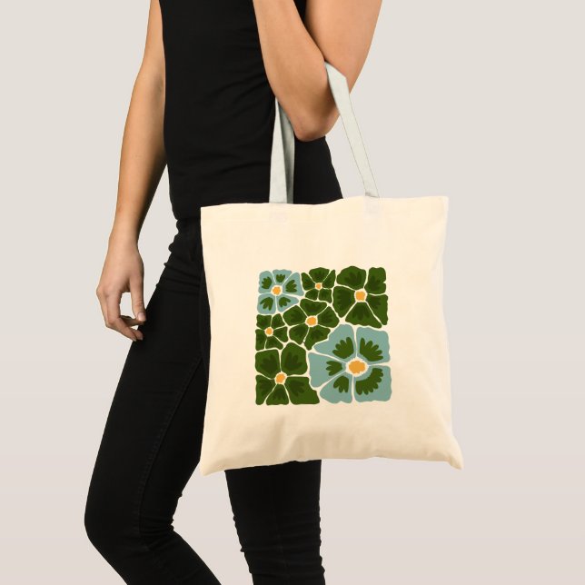 Bolsa Tote Ilustração Floral (Frente (produto))