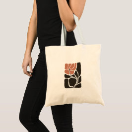 Bolsa Tote Ilustração Floral de Arte