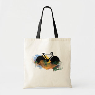 Bolsa Tote ilustração gráfica de bike-art urbana