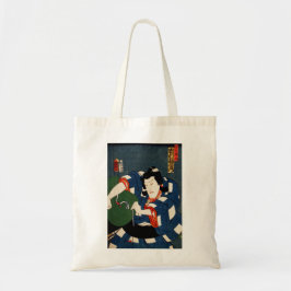 Bolsa Tote Ilustração japonesa de um ator em fantasia.