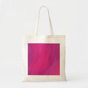 Bolsa Tote Ilustração ondulada urbana cor-de-rosa, moderna,