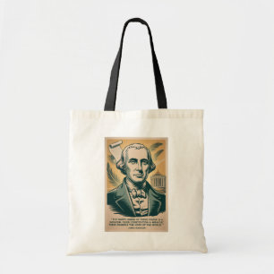 Bolsa Tote Ilustração Retro do Quarto Presidente James Madiso