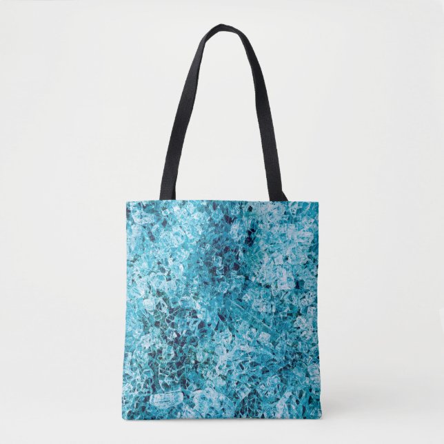 Bolsa Tote Ilustração teal (Frente)