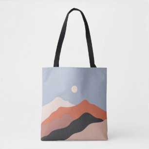 Bolsa Tote Ilustrações de meio século paisagístico,lan mi