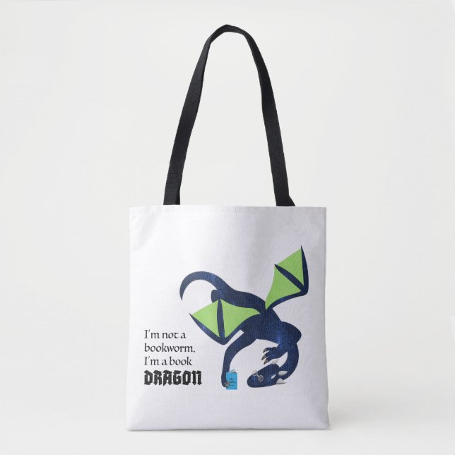Bolsa Tote I'm a book dragon (Frente)