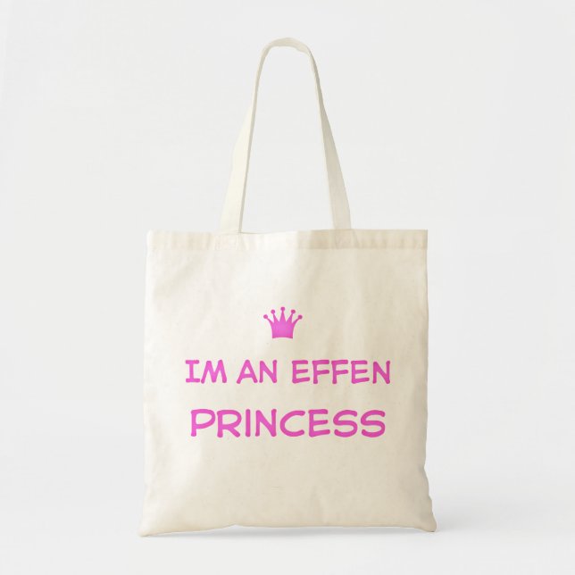 Bolsa Tote Im uma sacola da princesa de Effen (Frente)