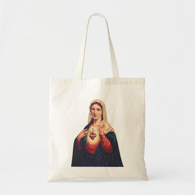 Bolsa Tote Imaculado Coração da Virgem Maria (Frente)