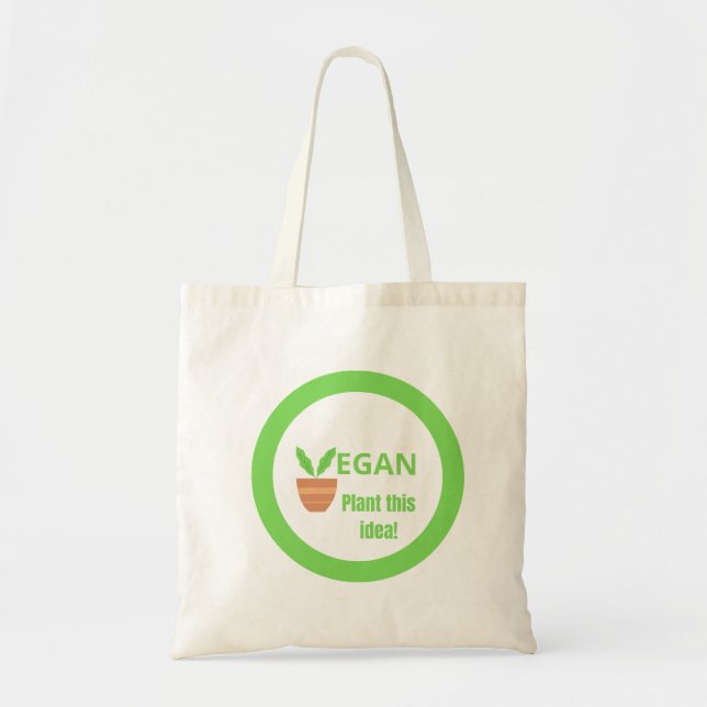 Bolsa Tote Image for vegans. (Frente)