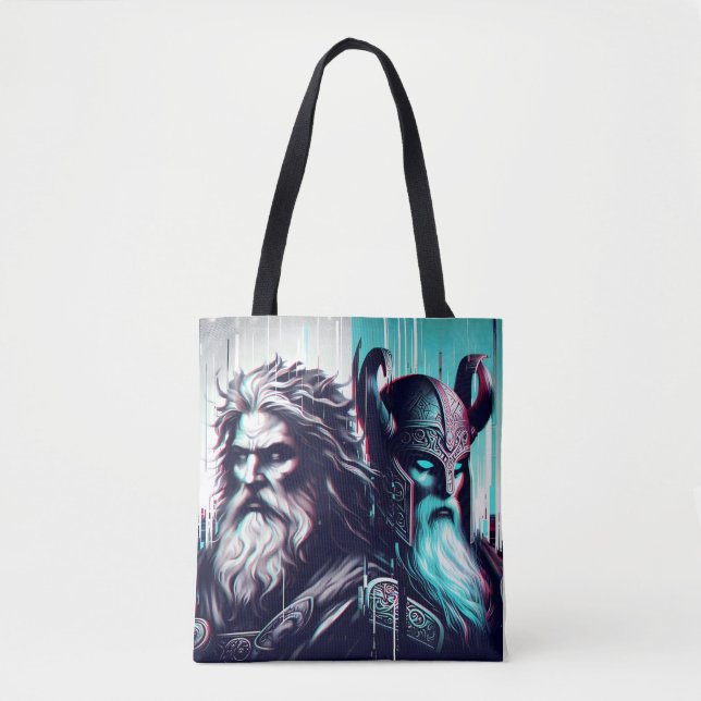 Bolsa Tote  image of the gods zeus and odin togethe (Frente)