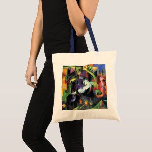 Bolsa Tote Imagem com Gado por Franz Marc, Arte Antiga