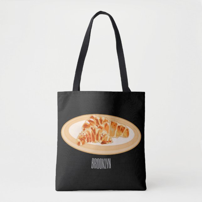 Bolsa Tote Imagem croissant (Frente)
