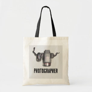 Bolsa Tote Imagem da câmera do topo, Fotógrafo Tote Bag