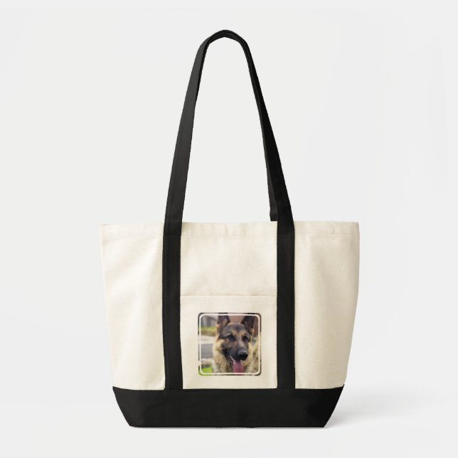 Bolsa Tote Imagem da sacola do german shepherd (Frente)