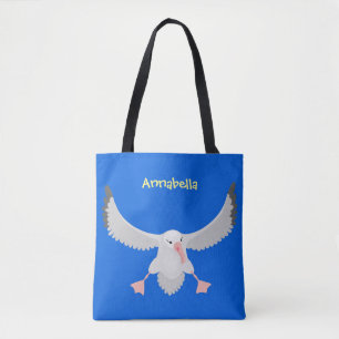 Bolsa Tote Imagem de desenho animado de aves voadoras de alba