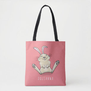 Bolsa Tote Imagem de desenho animado de coelho bonito