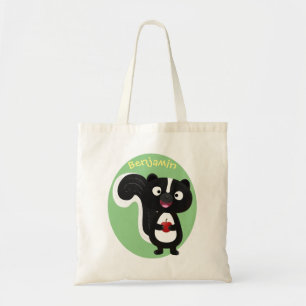 Bolsa Tote Imagem de desenho animado de tronco feliz e bonito