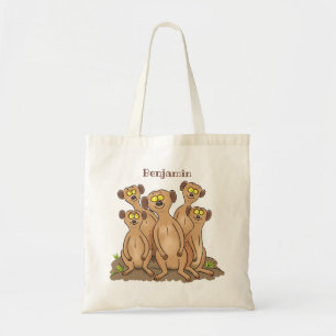 Bolsa Tote Imagem de desenhos animados da família Engraçado