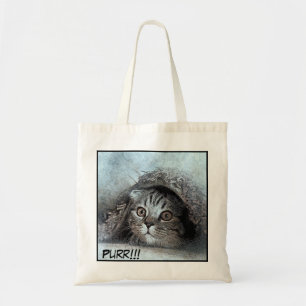 Bolsa Tote Imagem de Gato de Fecho Adorável