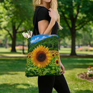 Bolsa Tote Imagem de Girassóis Nº 3