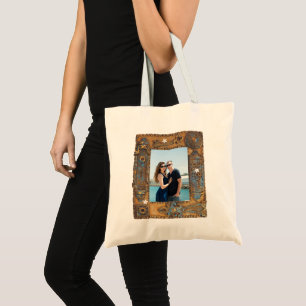 Bolsa Tote Imagem de Quadro de Chave de Esqueleto Antiquado d