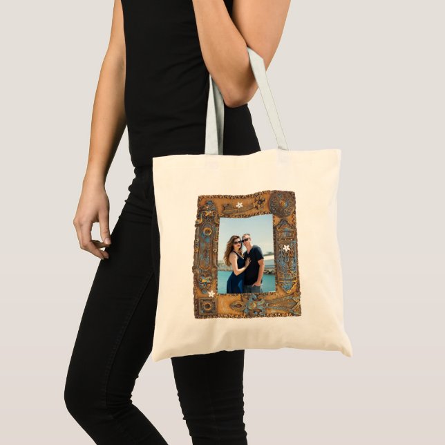 Bolsa Tote Imagem de Quadro de Chave de Esqueleto Antiquado d (Frente (produto))