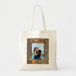 Bolsa Tote Imagem de Quadro de Chave de Esqueleto Antiquado d