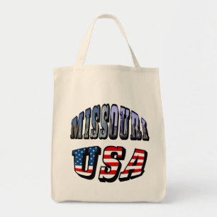 Bolsa Tote Imagem do Missouri e texto dos EUA