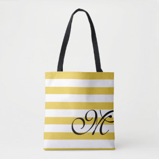 Bolsa Tote Imagem em forma de microfone de praias amarela e b