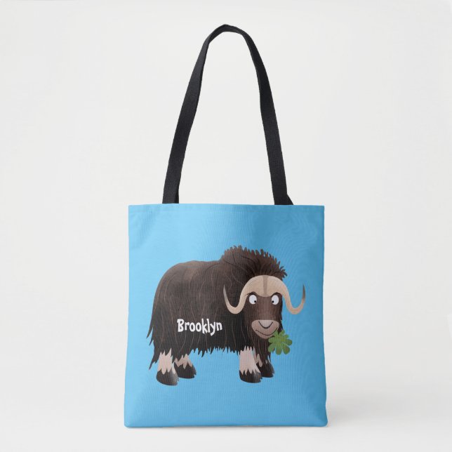 Bolsa Tote Imagem engraçada de desenho animado (Frente)