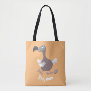 Bolsa Tote Imagem engraçada de desenho animado de pássaro dod