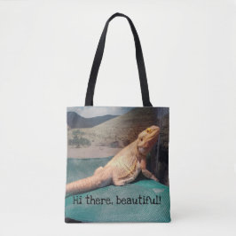 Bolsa Tote Imagem farpada engraçada do dragão