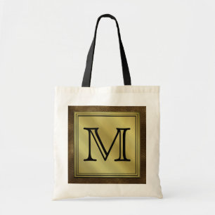 Bolsa Tote Imagem feita sob encomenda impressa do monograma.