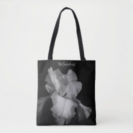 Bolsa Tote Imagem Iris Branca Elegante Personalizada